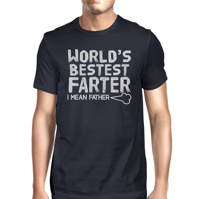 World's Bestest Farter Men's Navy Funny Fathers image 0