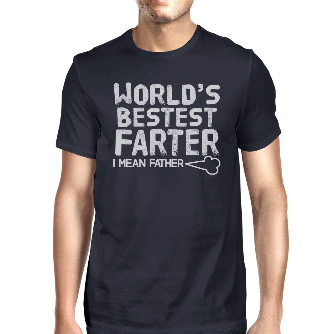 World's Bestest Farter Men's Navy Funny Fathers image 0