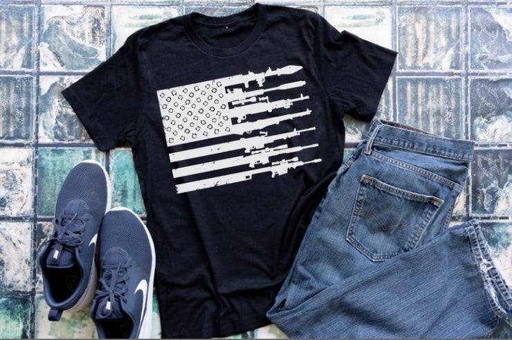 American Flag Tee | Gun Lover | 2nd Amendment