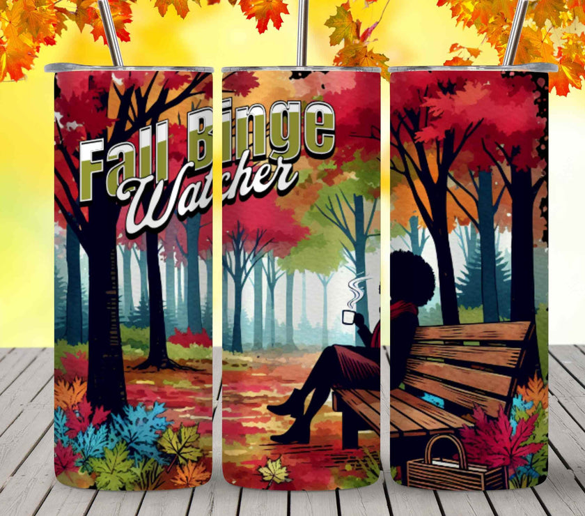 Fall Binge Watching 20 oz Tumbler (2 Choices) - My Store