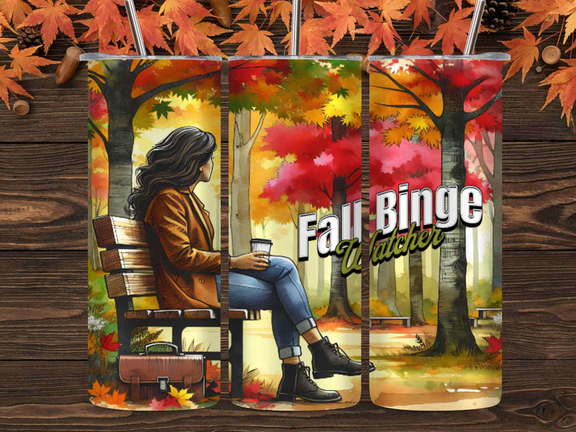 Fall Binge Watching 20 oz Tumbler (2 Choices) - My Store