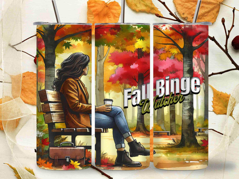 Fall Binge Watching 20 oz Tumbler (2 Choices) - My Store