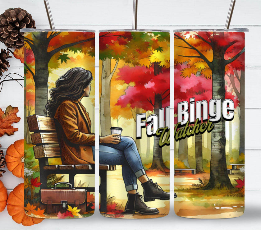 Fall Binge Watching 20 oz Tumbler (2 Choices) - My Store