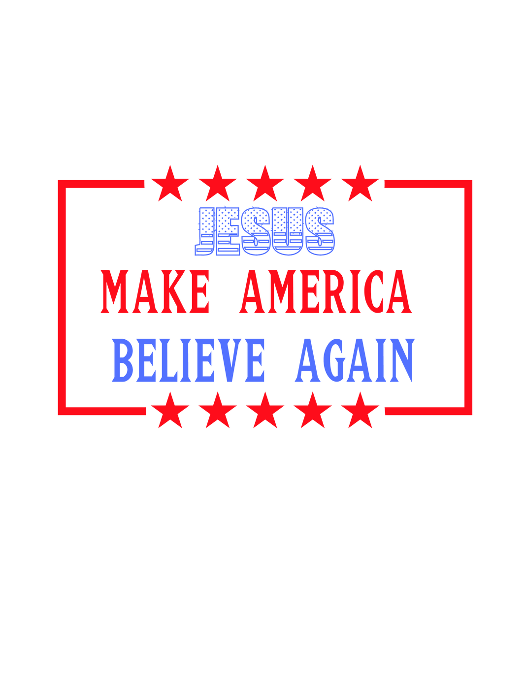 Jesus Make America Believe Again Christian Religious 20oz Tumbler - My Store