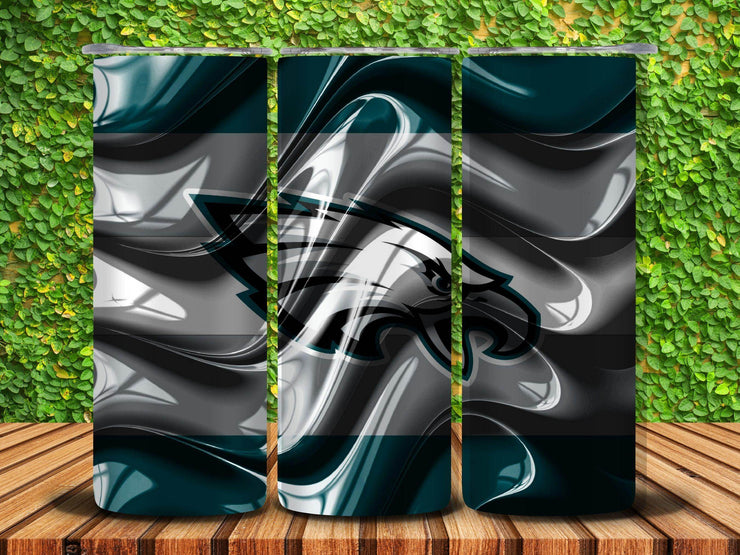 Philadelphia Eagles 3D Wave Effect 20oz Tumbler - My Store
